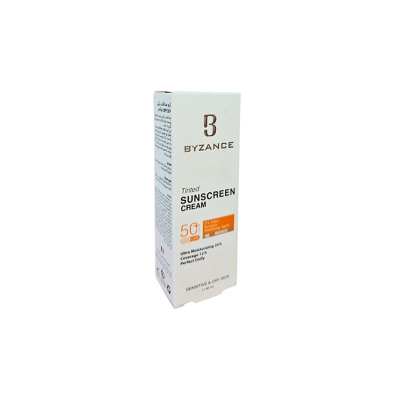 کرم ضد آفتاب رنگی صورت بیزانس SPF 50 مدل Bronze 40 ‌محافظ در برابر UVA/UVB مناسب برای پوست چرب و مختلط حجم 40 میلی‌لیتر - تصویر 2