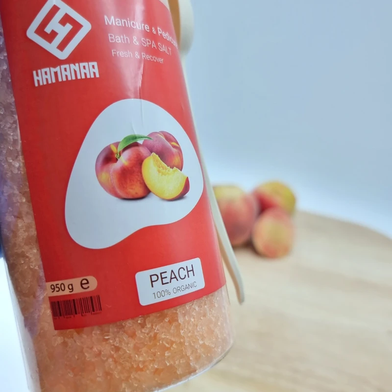 نمک حمام هامانا مدل Peach وزن 950 گرم - تصویر 3