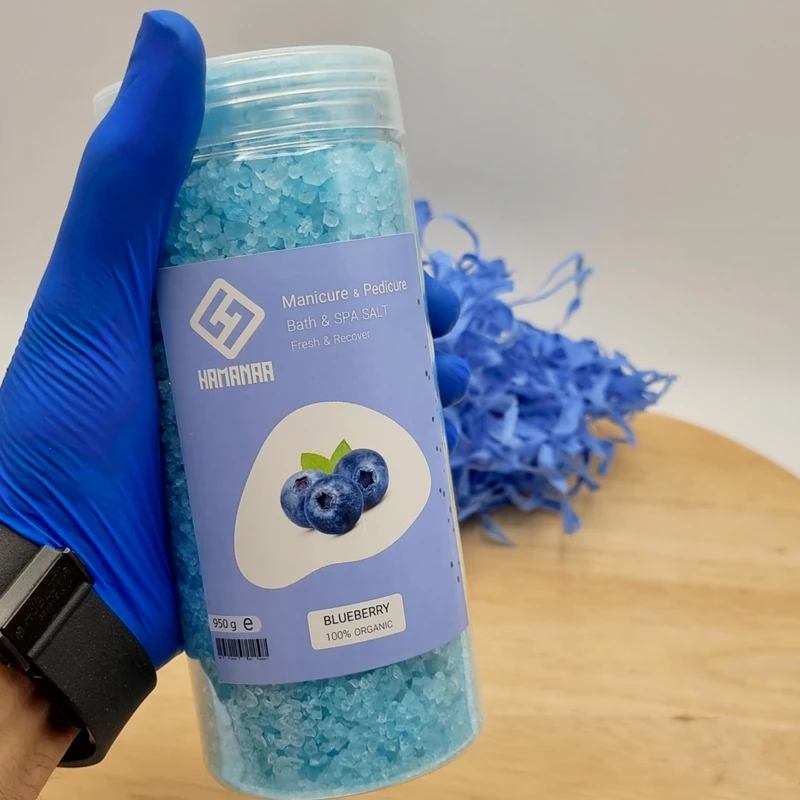 نمک حمام هامانا مدل Blueberry وزن 950 گرم - تصویر 3