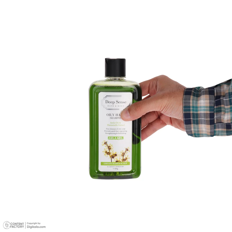 شامپو دیپ سنس مدل Amla حجم 400 میلی‌لیتر با خاصیت تقویت‌کنندگی و ضد شوره مناسب پوست سر چرب - تصویر 3