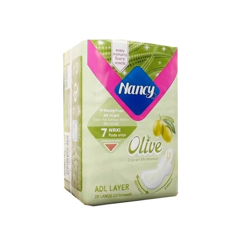 نوار بهداشتی بالدار خیلی نازک ضد حساسیت شب و روز نانسی مدل OLIVE با جذب خیلی خیلی زیاد سایز خیلی خیلی بزرگ مجموعه 2 عددی - تصویر 2