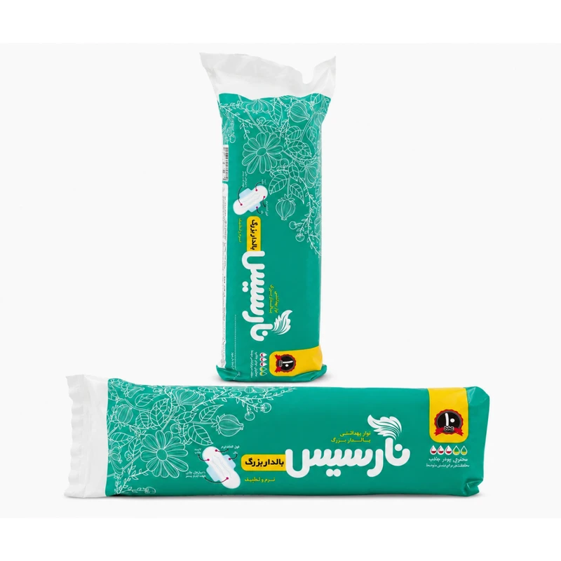 نوار بهداشتی بالدار ضخیم ضد حساسیت روز و شب نارسیس مدل N-2 سایز بزرگ با جذب
متوسط دو بسته 10 عددی - تصویر 4