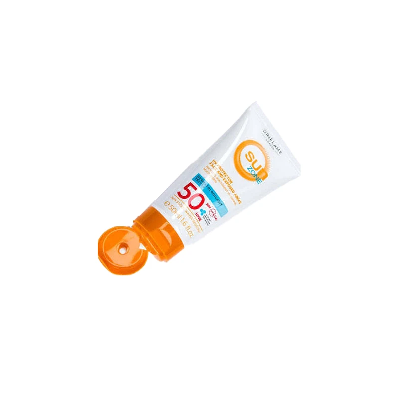 کرم ضد آفتاب بی‌رنگ صورت اوریفلیم SPF 50 مدل Sun Zone ‌محافظ UVA و UVB مناسب برای انواع پوست حجم 50 میلی لیتر - تصویر 3