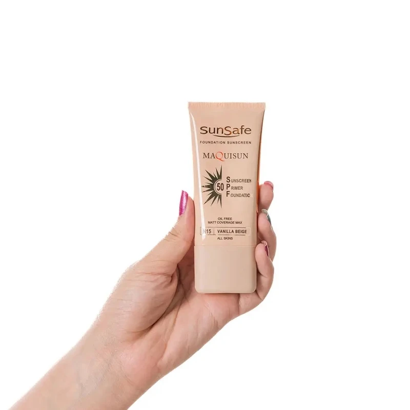 کرم ضد آفتاب رنگی صورت سان سیف SPF 50 مدل Maquisun N15 ‌محافظت در برابر UVA و UVB مناسب برای انواع پوست حجم 40 میلی‌لیتر - تصویر 2