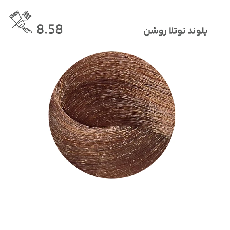 رنگ مو بیول شماره 8.80 حجم 100 میلی لیتر رنگ بلوند کره ای روشن - تصویر 5