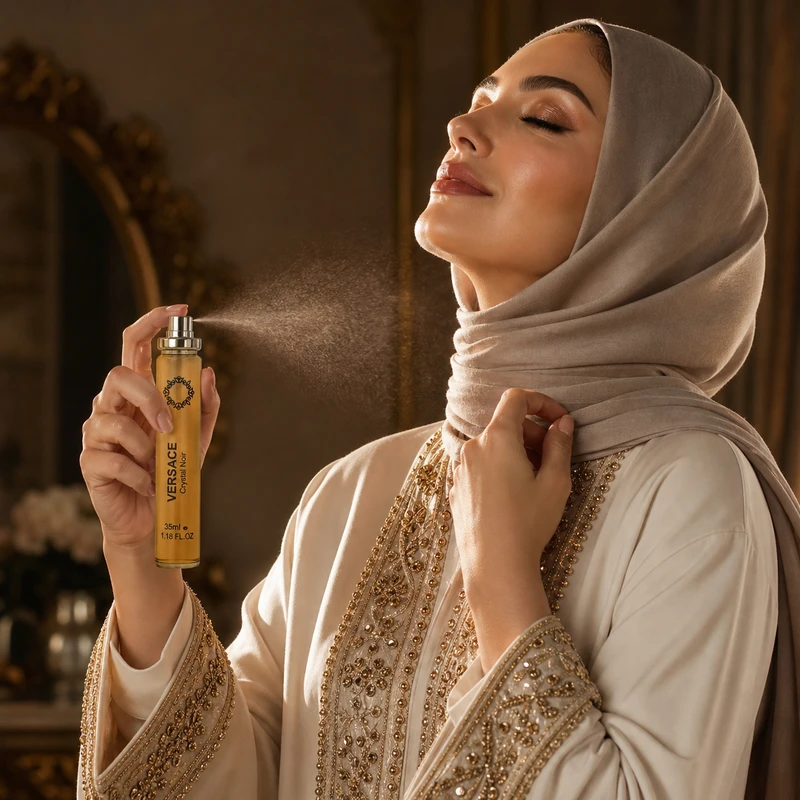 ادوپرفیوم زنانه هارلینگن مدل ورساچه کریستال نویر با رایحه گرم حجم 35 میلی‌لیتر - تصویر 4