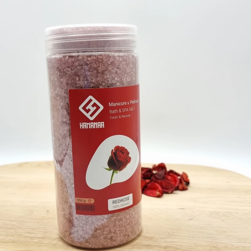 نمک حمام هامانا مدل Red Rose وزن 950 گرم - تصویر 5
