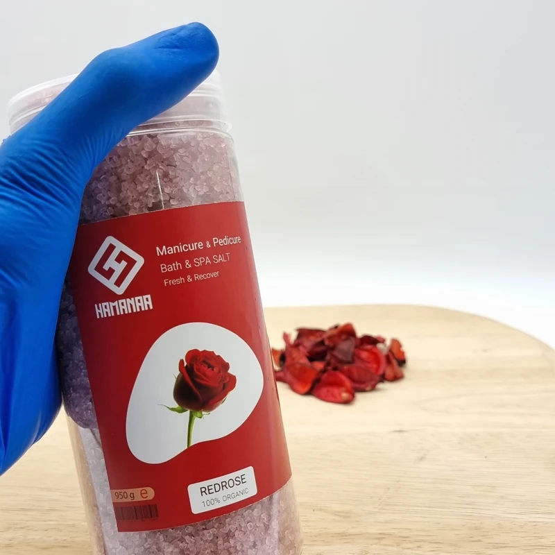 نمک حمام هامانا مدل Red Rose وزن 950 گرم - تصویر 6