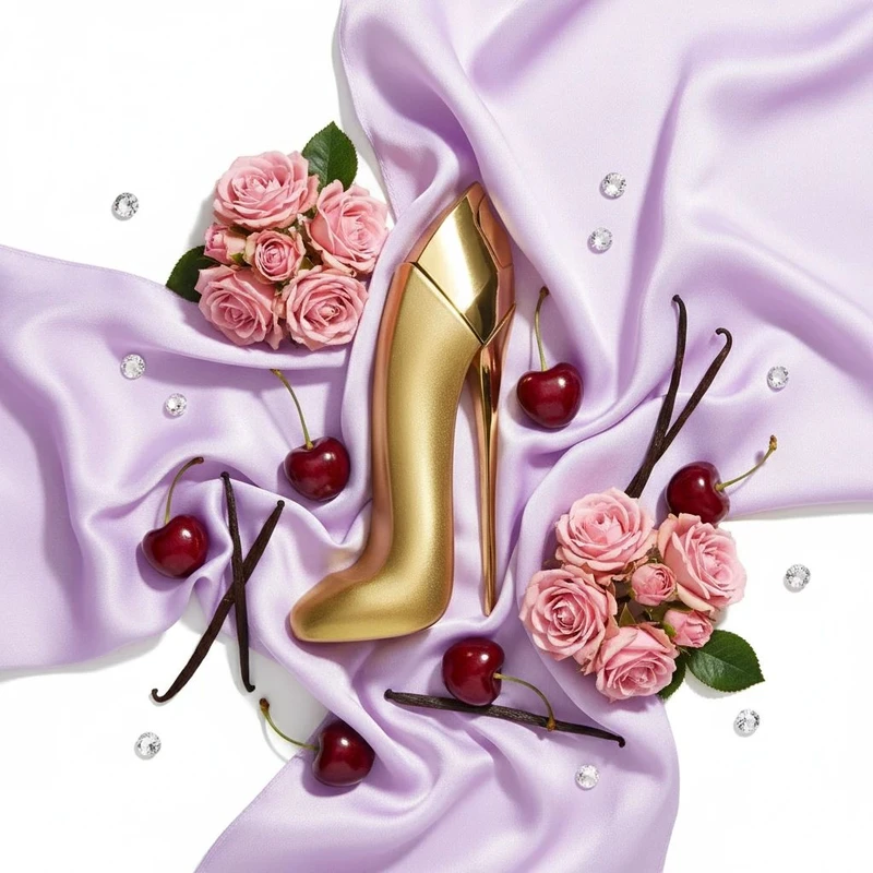 ادوپرفیوم زنانه پینک ویژوآل مدل Good Girl Gold Fantasy با رایحه خنک حجم 100 میلیلیتر - تصویر 5