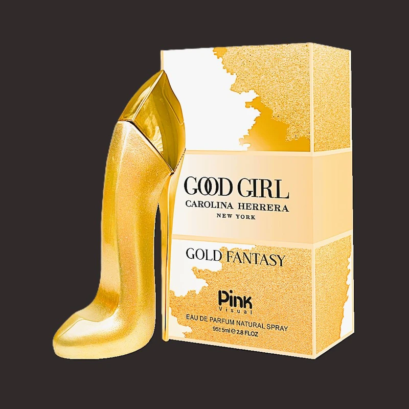 ادوپرفیوم زنانه پینک ویژوآل مدل Good Girl Gold Fantasy با رایحه خنک حجم 100 میلیلیتر - تصویر 6