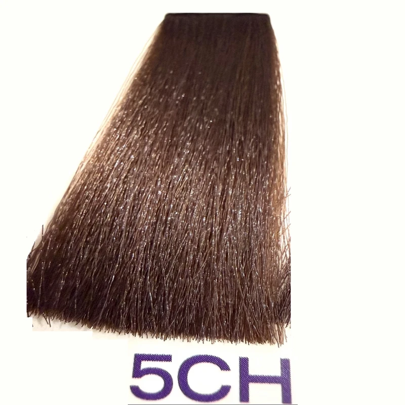 رنگ مو گلازت شماره 5CH حجم 100 میلی‌لیتر رنگ قهوه‌ای روشن شکلاتی - طلایی - تصویر 3