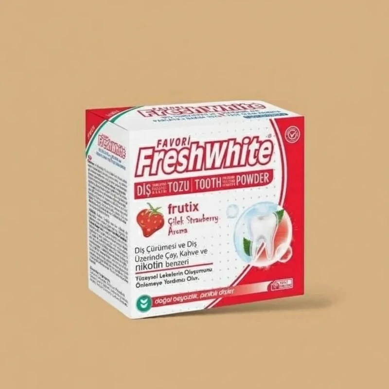 پودر سفید کننده دندان وایت فرش مدل FRUTIX وزن 50 گرم - تصویر 3