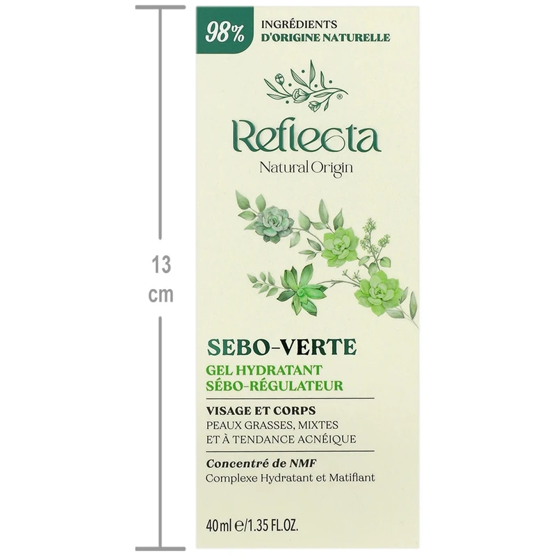 ژل مرطوب کننده صورت و بدن رفلکتا مدل Sebo Verte مناسب برای پوست های چرب و مختلط حجم 40 میلی لیتر - تصویر 4