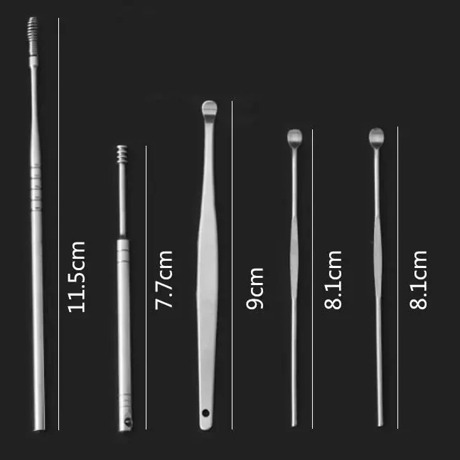 گوش پاک کن مدل MAKEUP BEAUTY TOOLS بسته 5 عددی - تصویر 2