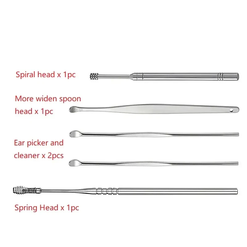 گوش پاک کن مدل MAKEUP BEAUTY TOOLS بسته 5 عددی - تصویر 6