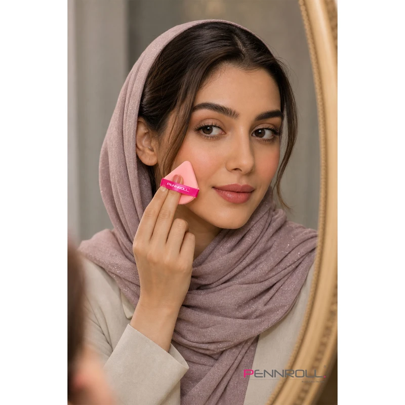 پد آرایشی پنرول مدل PRP - Puffy Edge با طراحی مثلثی ارگونومیک، بافت نرم و تراکم بهینه، مناسب انواع پوست‌، قابل شستشو - تصویر 4