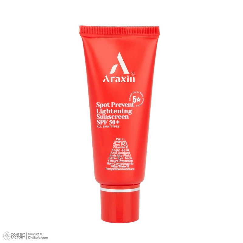 کرم ضد آفتاب بی‌رنگ صورت و دور چشم آراکسین SPF 50 مدل Herbal Care محافظ در برابر اشعه UVA و UVB ‌مناسب برای انواع پوست حجم 40 میلی‌لیتر - تصویر 3
