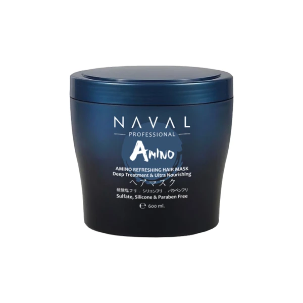 ماسک مو بدون سولفات ناوال مدل amino مناسب برای مو رنگ شده حجم 600 میلی لیتر - تصویر 2