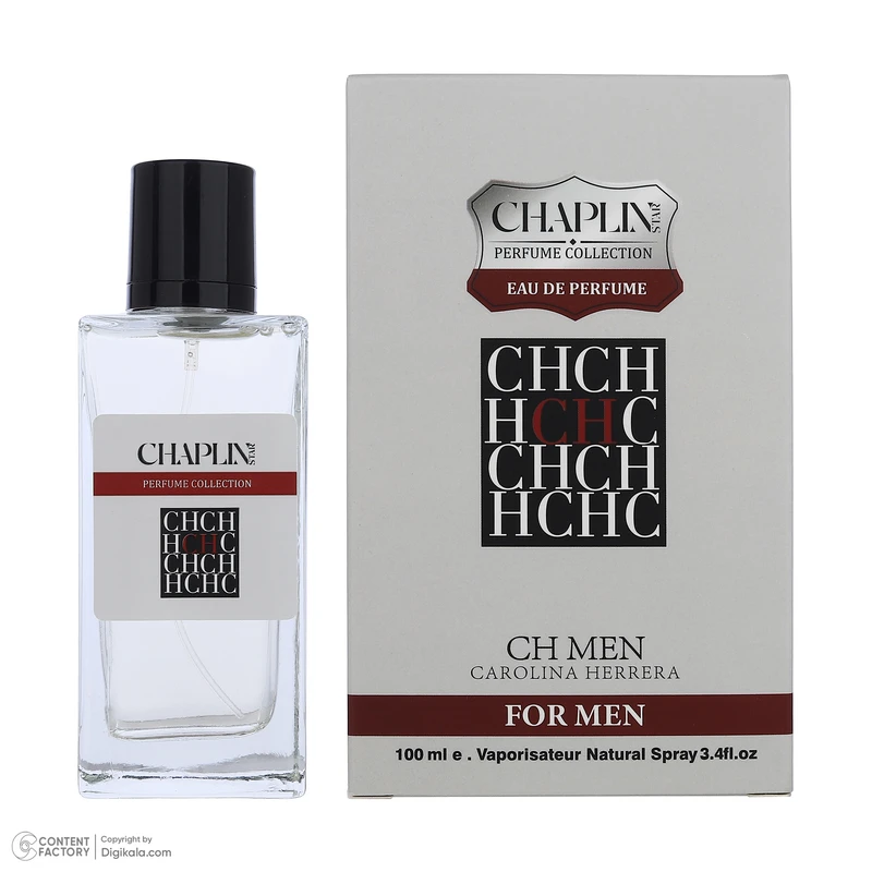 ادو پرفیوم مردانه چاپلین استار مدل CH Men با رایحه معتدل حجم 100 میلیلیتر - تصویر 6