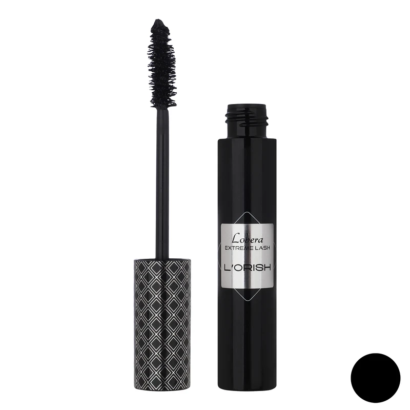 ریمل حجمدهنده لوریش مدل Lobera Extreme Lash حجم 15 میلیلیتر با برس گرد مشکی