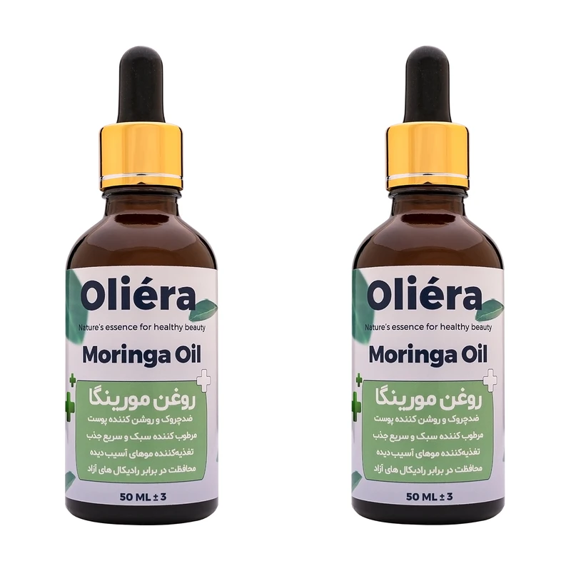 روغن مو اُلیئرا مدل مورینگا کد ++A حجم 50 میلی لیتر بسته 2 عددی