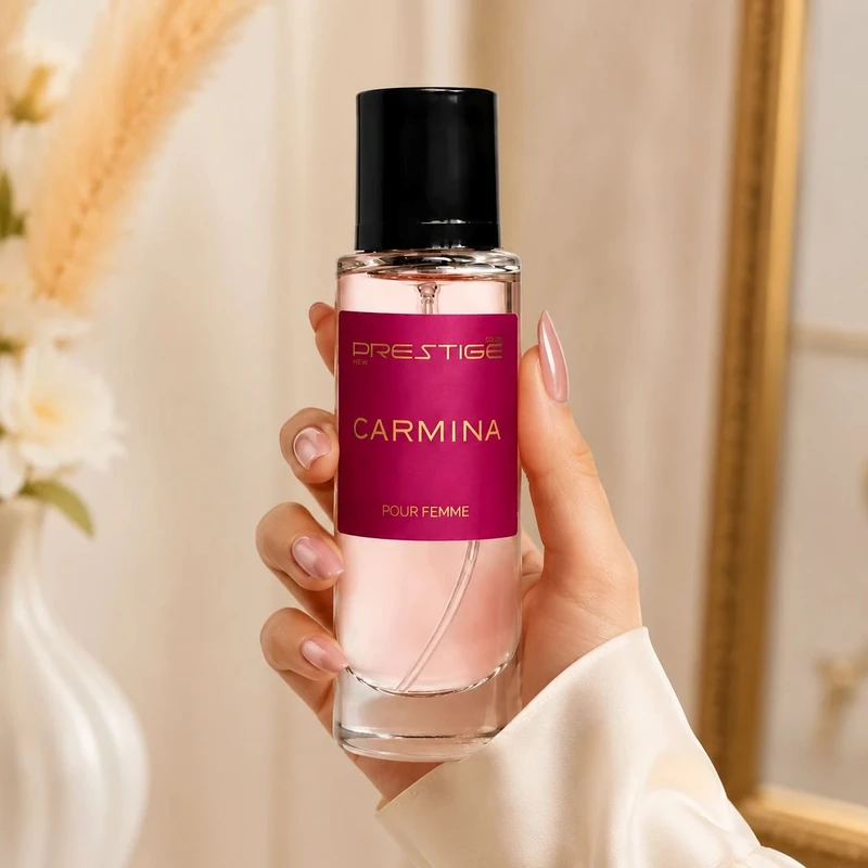 عطر جیبی زنانه نیو پرستیژ کالر مدل CARMINA با رایحه شیرین و معتدل حجم 35 میلی‌لیتر - تصویر 2