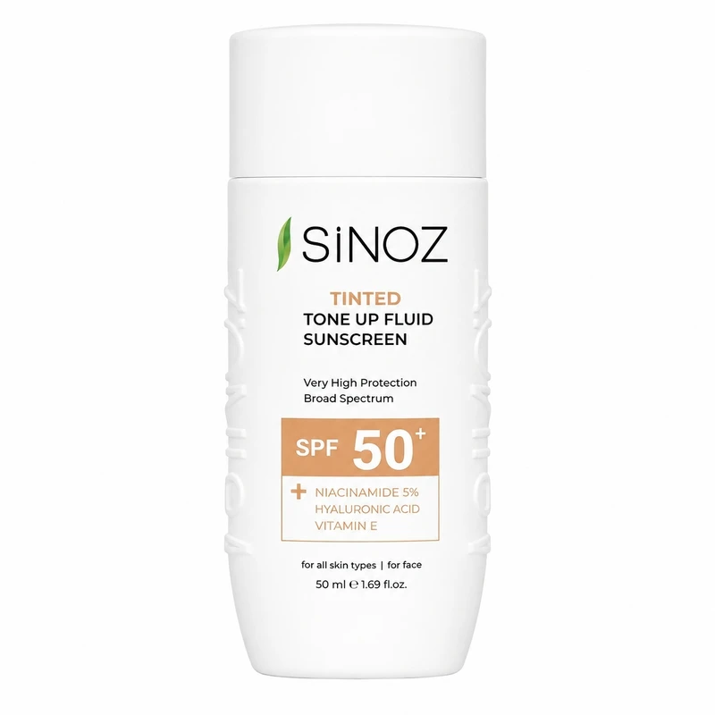 کرم ضد آفتاب رنگی صورت سینوز SPF 50+ مدل Tone-Up محافظ در برابر اشعه UVA و UVB مناسب برای انواع پوست حجم 50 میلی‌لیتر - تصویر 6