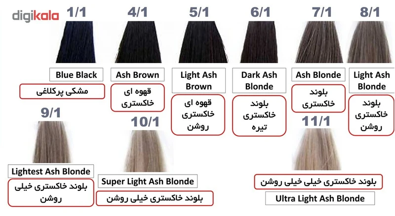 رنگ مو گپ سری خاکستری مدل بلوند خاکستری خیلی خیلی روشن شماره 11.1 - تصویر 3