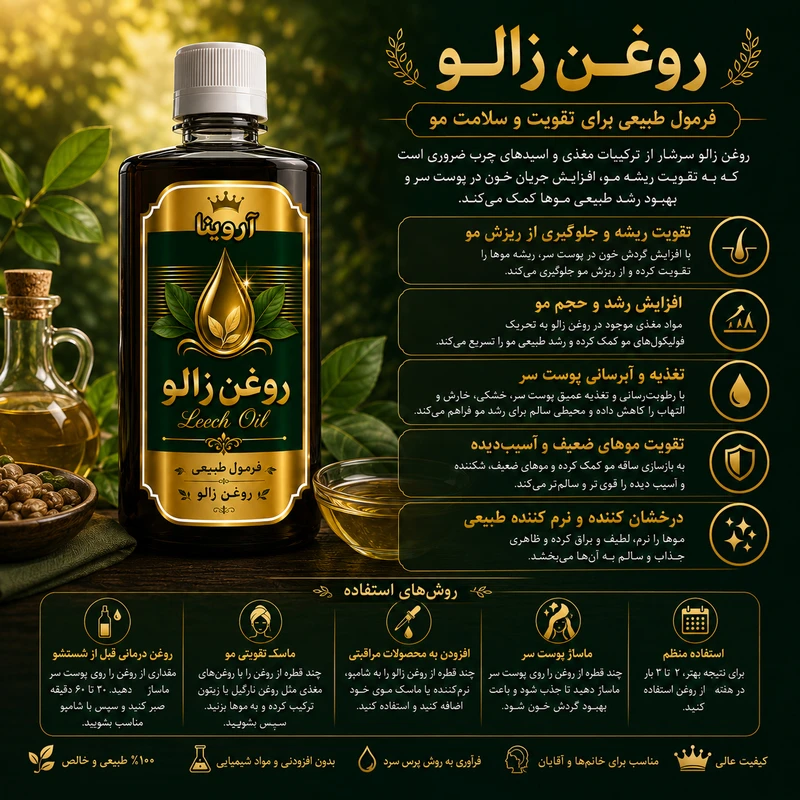 روغن زالو آروینا مدل LeeO حجم ۱۲۰ میلی لیتر - تصویر 2
