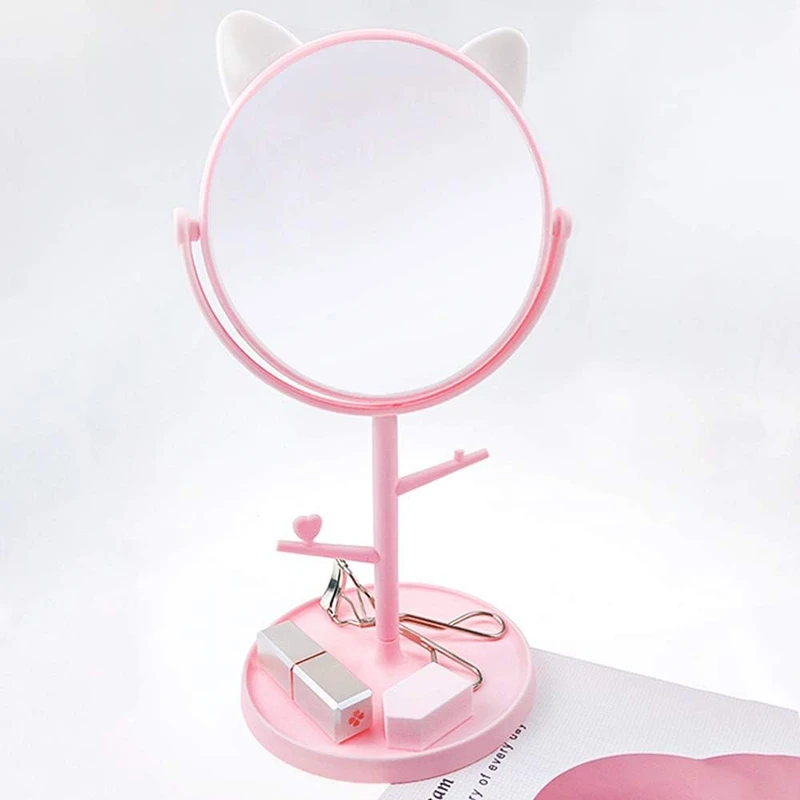 آینه آرایشی رومیزی مدل گربه Ear cat کد ۰۲ - تصویر 2