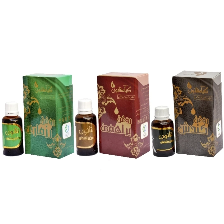 روغن مو گیاه قانون مدل 3 حجم 30 میلی لیتر مجموعه 3 عددی