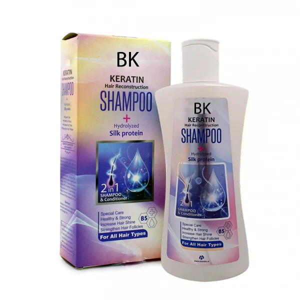 شامپو تقویت کننده مو بی کی  مدل KERATIN حجم 300 میلی لیتر - تصویر 2