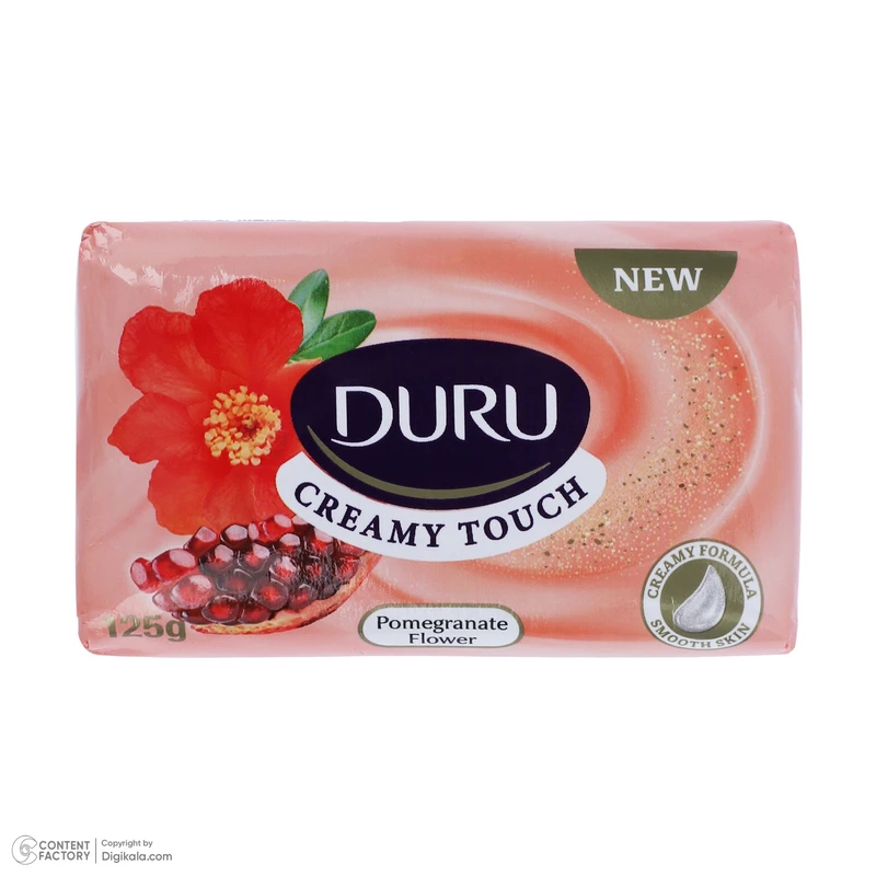 صابون دورو مدل pomegrante flower وزن 125 گرم، با رایحه تند و حاوی گلیسیرین و کرم، مناسب انواع پوست - تصویر 5