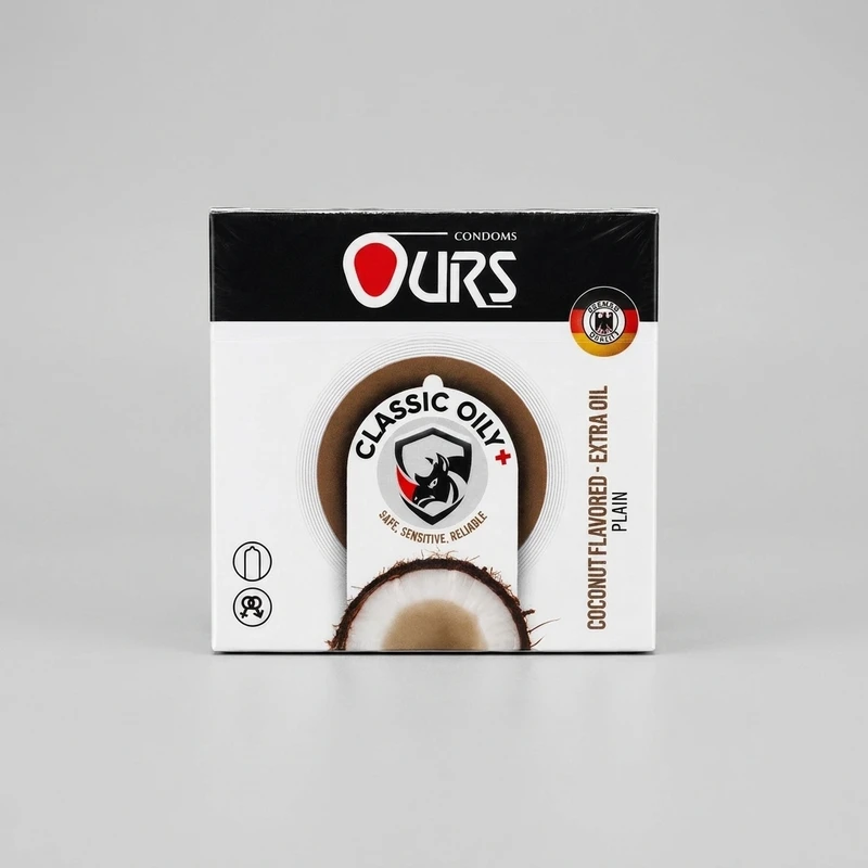 کاندوم اورز ضخامت نازک، مدل Classic Oily لاتکس طبیعی، ضدحساسیت، سایز استاندارد، بسته 3 عددی