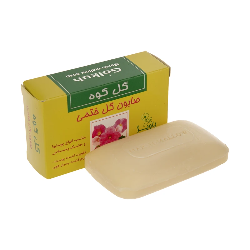 صابون شستشو گل کوه مدل ختمی وزن 100 گرم