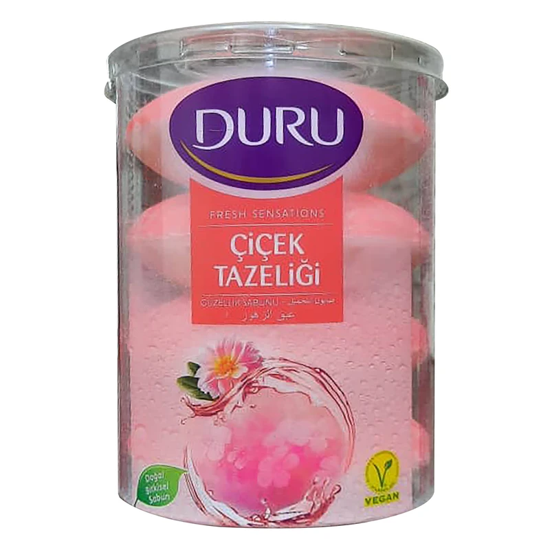صابون شستشوی دورو مدل Cicek tazeligi تحت لیسانس وزن440 گرم بسته 4 عددی - تصویر 2