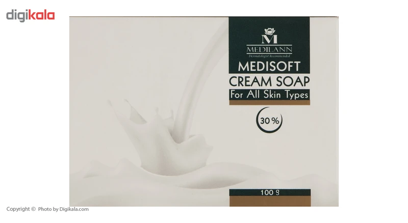صابون کرمی مدیلن مدل Medisoft 30% مقدار 100 گرم - تصویر 3
