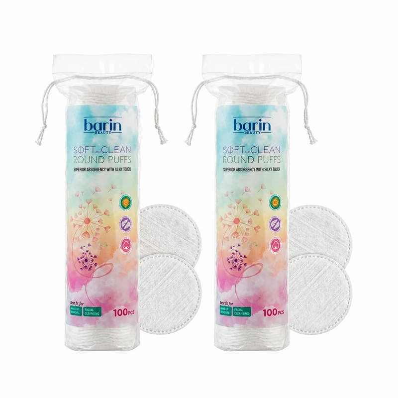 پد پاک کننده آرایش صورت بارین مدل Soft and Clean مجموعه ۲ عددی - تصویر 2