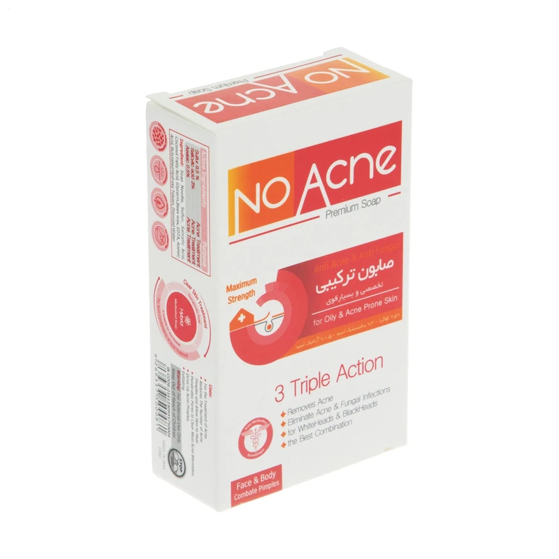 صابون شستشو نو آکنه مدل TRIPLE ACTION وزن 100 گرم - تصویر 2