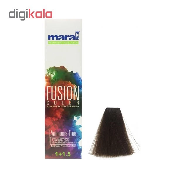 کیت رنگ مو مارال مدل Fusion شماره 5.895 حجم 100 میلی لیتر رنگ شکلاتی قهوه ای - تصویر 4