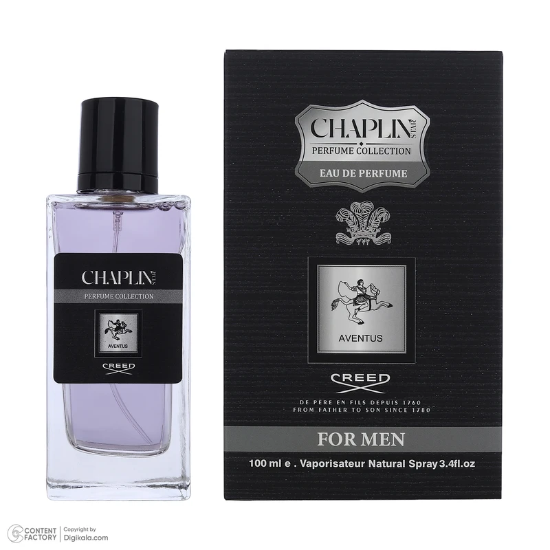 ادو پرفیوم مردانه چاپلین استار مدل Creed Aventus با رایحه خنک و تلخ حجم 100 میلی‌لیتر - تصویر 6