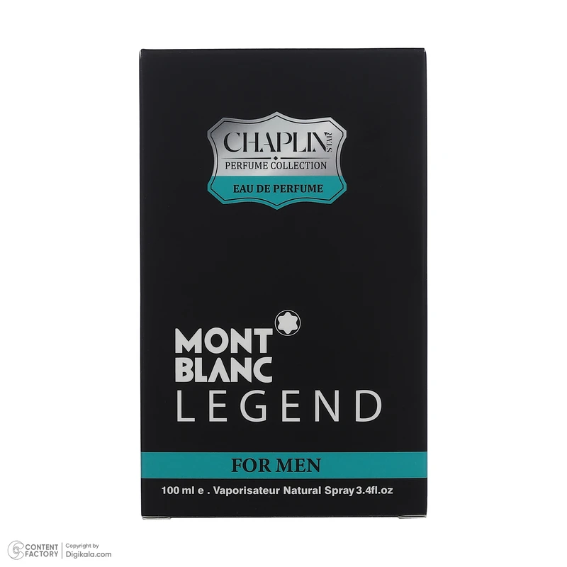 ادو پرفیوم مردانه چاپلین استار مدل Mont Blanc Legend با رایحه خنک حجم 100 میلی‌لیتر - تصویر 3