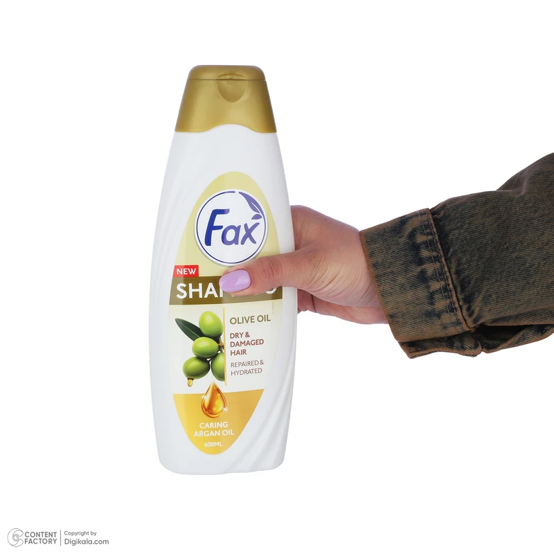 شامپو مو فکس مدل olive oil حجم 600 میلی‌لیتر، حاوی روغن آرگان، آبرسان و تقویت‌کننده مخصوص موهای خشک - تصویر 5
