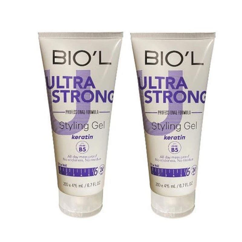 ژل حالت دهنده مو بیول مدل ULTRA STRONG حجم 200 میلی لیتر بسته دو عددی - تصویر 2