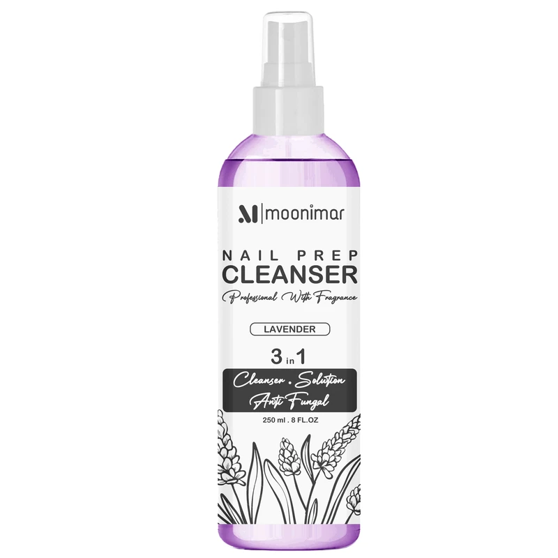 کلینزر کاشت ناخن مونیمار مدل Lavender حجم 250 میلی لیتر - تصویر 2