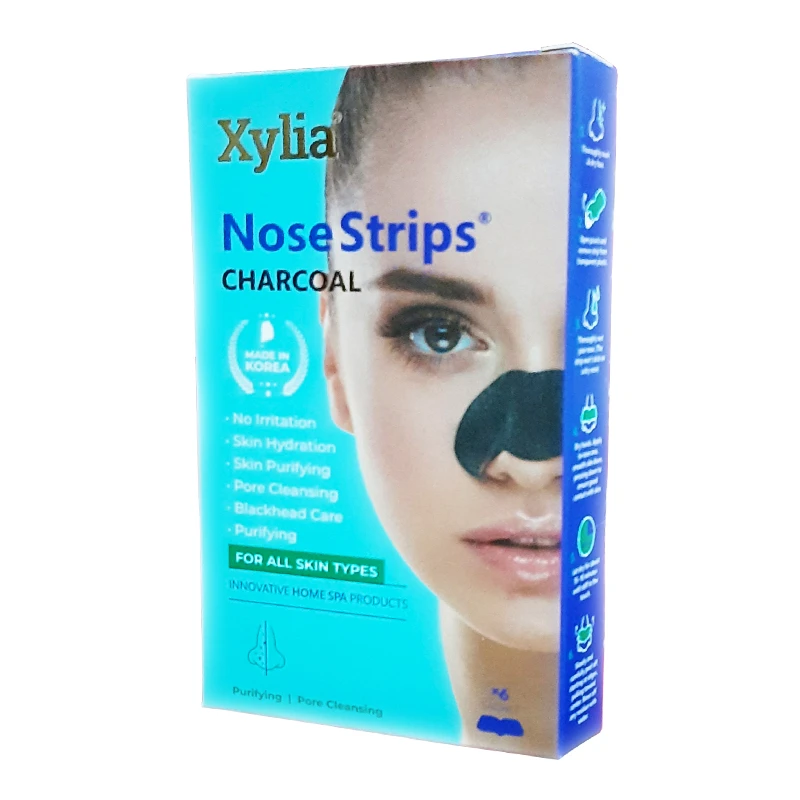 چسب پاک کننده بینی ژیلیا مدل CHARCOAL بسته 6 عددی