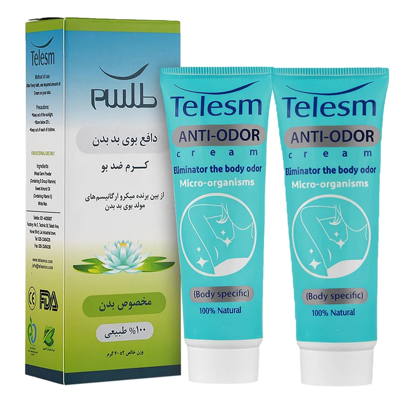 کرم ضدتعریق طلسم مدل آنتی آدور حجم 40 میلی‌لیتر مجموعه 2 عددی - تصویر 4