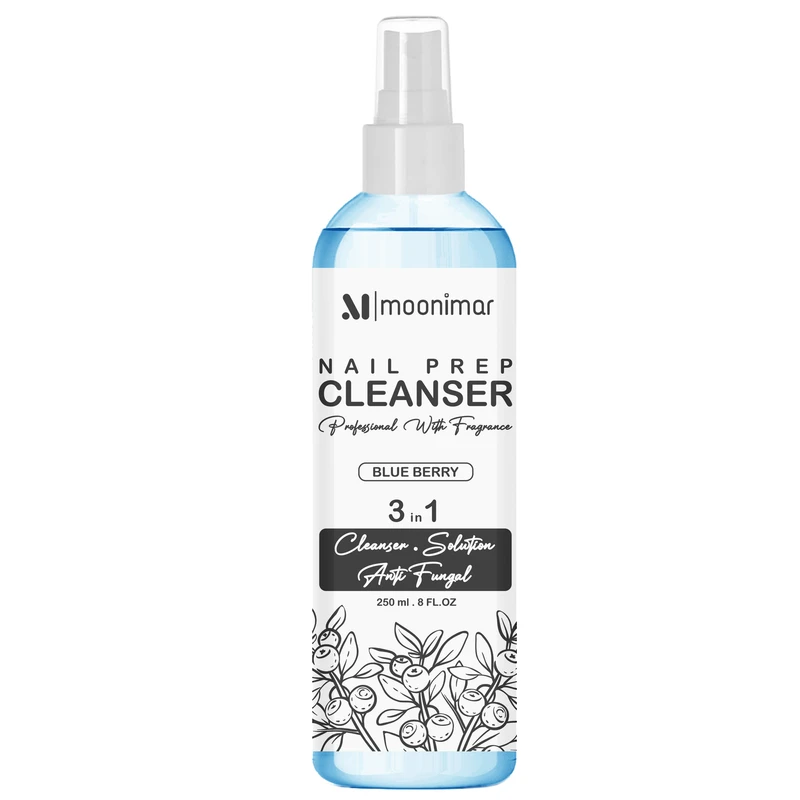 کلینزر کاشت ناخن مونیمار مدل Blue Berry حجم 250 میلی لیتر - تصویر 2