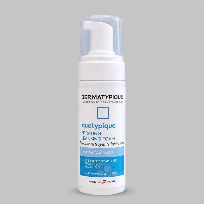فوم شوینده صورت درماتیپیک مدل HYDRATINGمناسب پوست های نرمال تا خشک حجم150 میلی لیتر  - تصویر 2