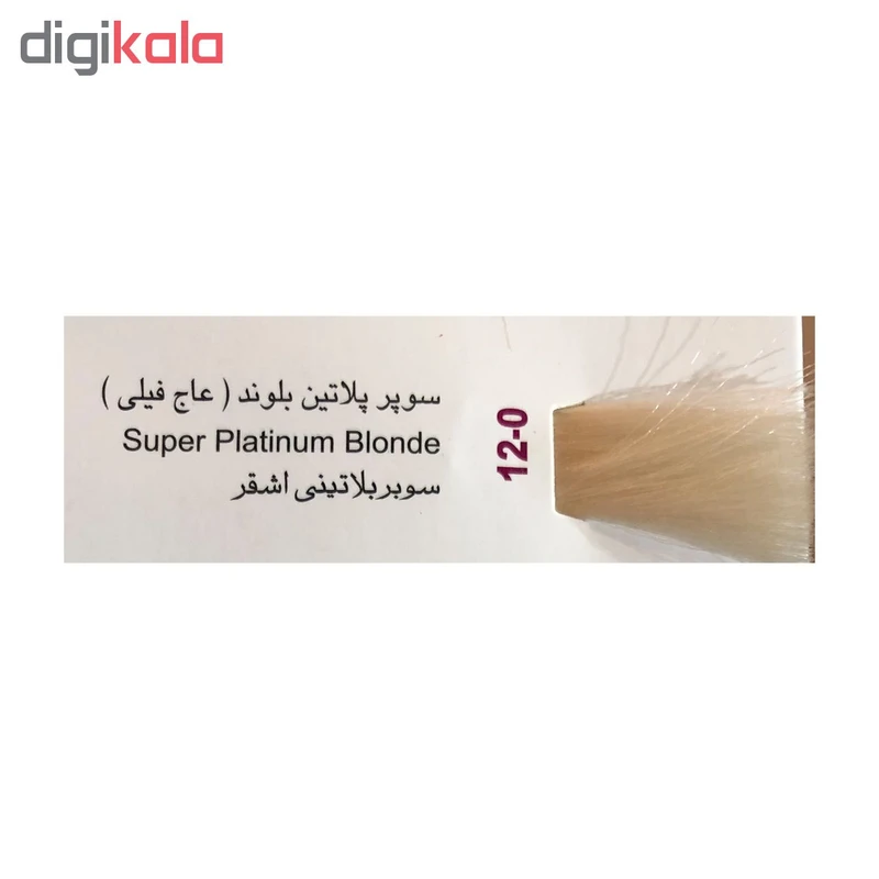 رنگ مو پادینا شماره 0-12 حجم 100 میلی لیتر رنگ سوپر پلاتین بلوند - تصویر 3